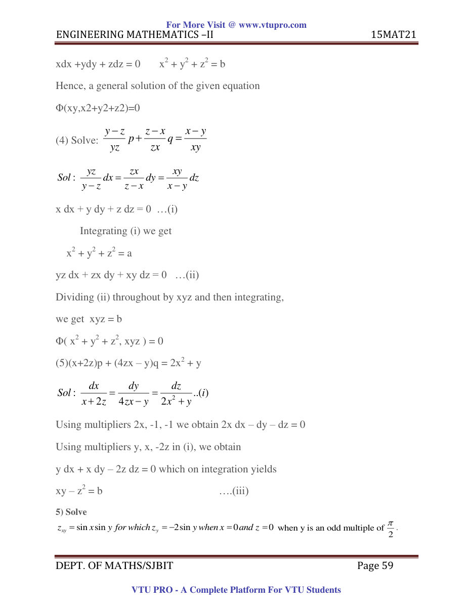 Engineering Mathematics II — page 59