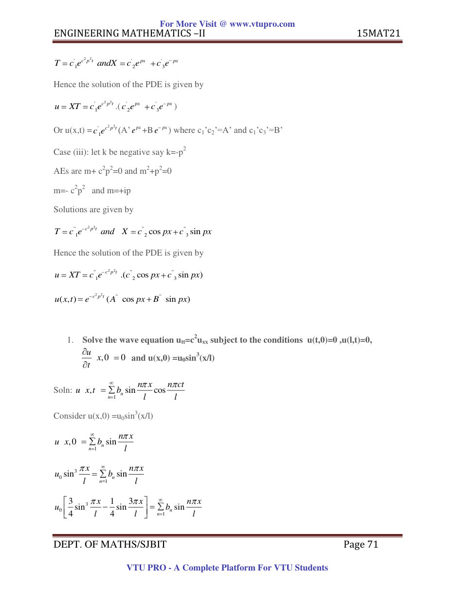 Engineering Mathematics II — page 71