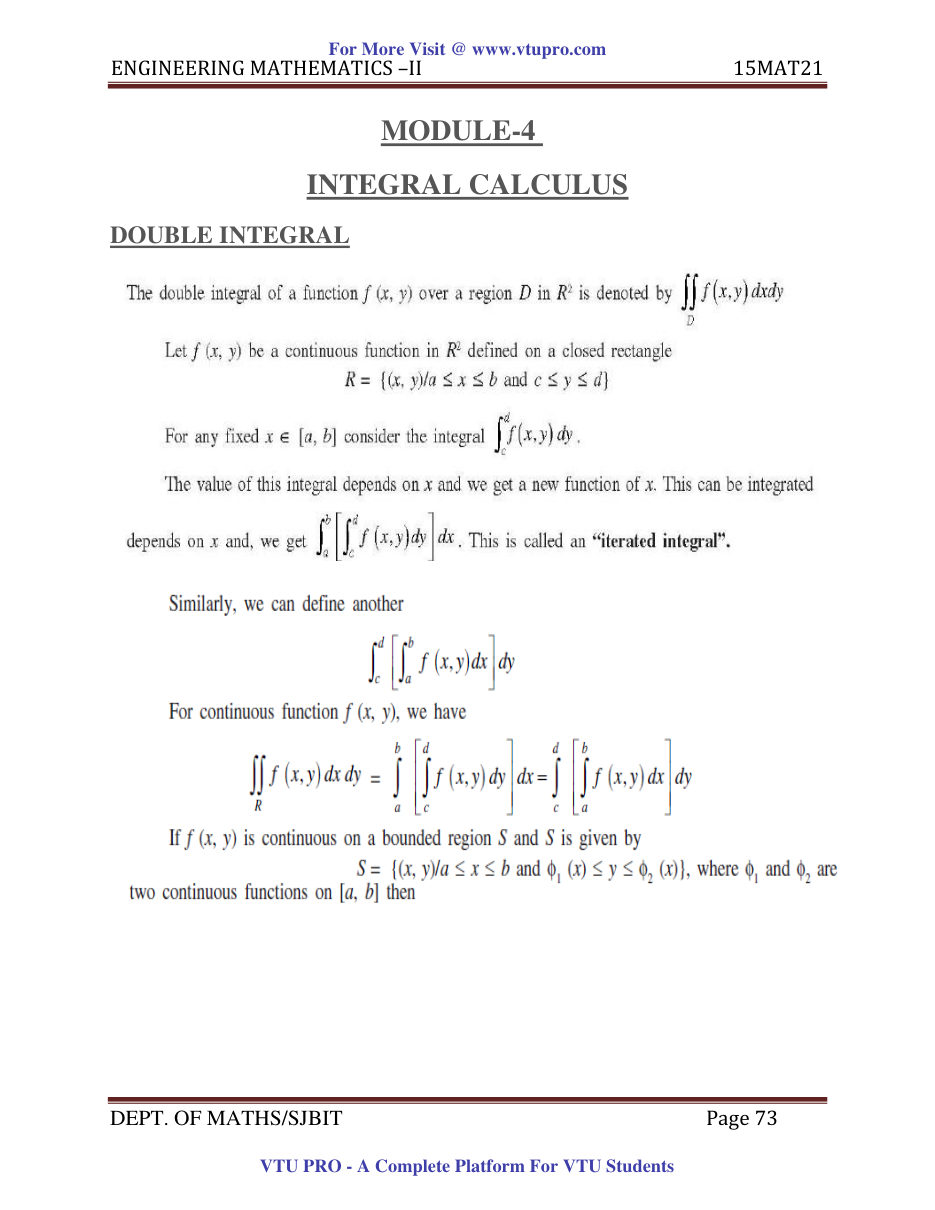 Engineering Mathematics II — page 73