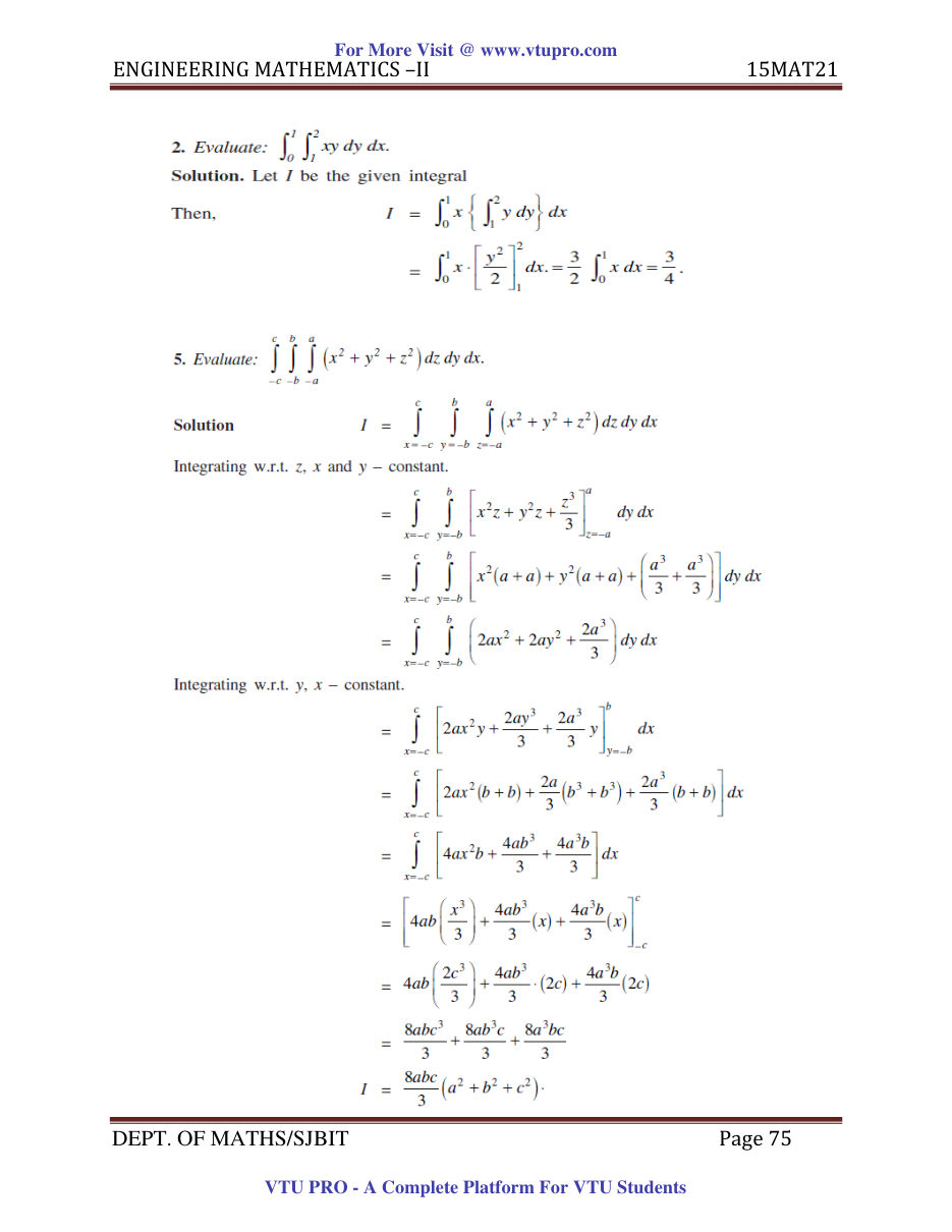 Engineering Mathematics II — page 75