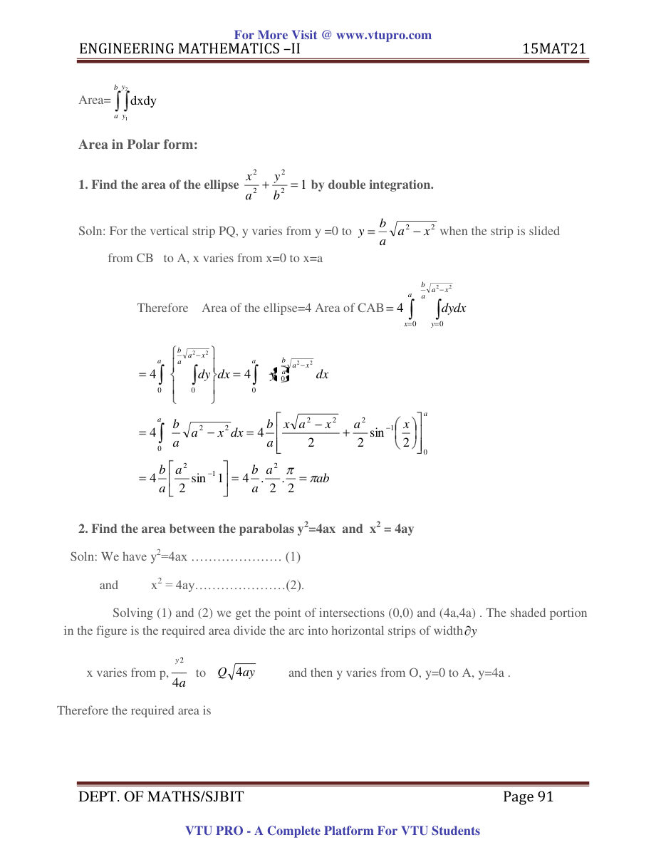 Engineering Mathematics II — page 91