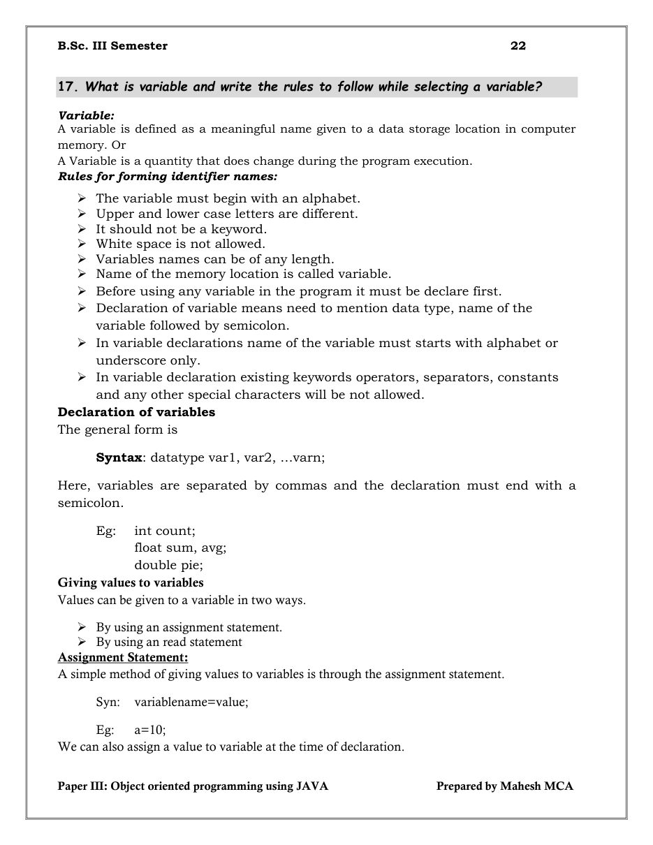 Java Object-Oriented Programming — page 22