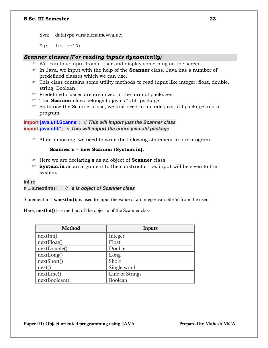Java Object-Oriented Programming — page 23
