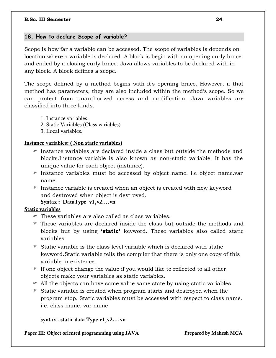 Java Object-Oriented Programming — page 24