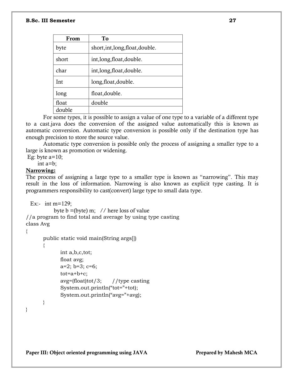 Java Object-Oriented Programming — page 27
