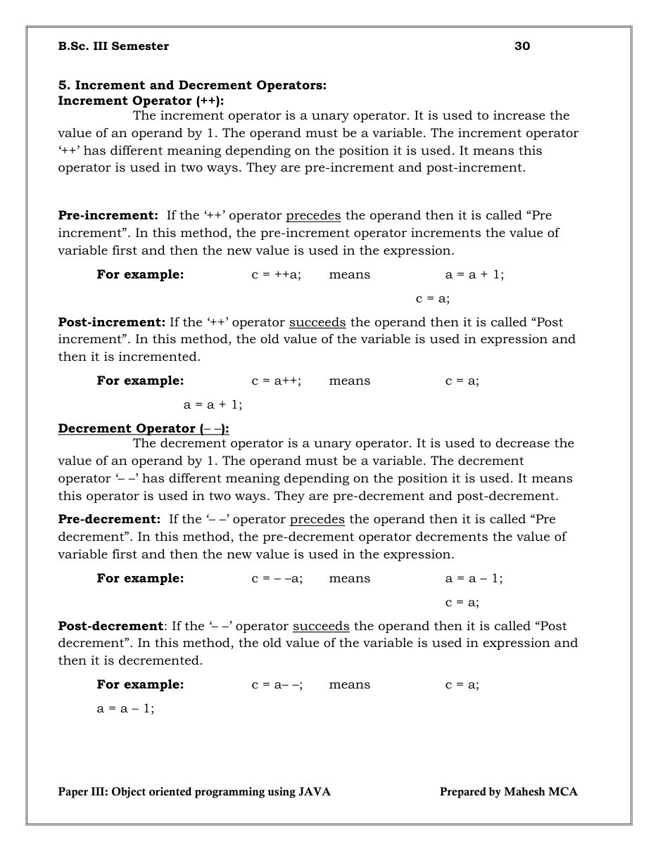 Java Object-Oriented Programming — page 30