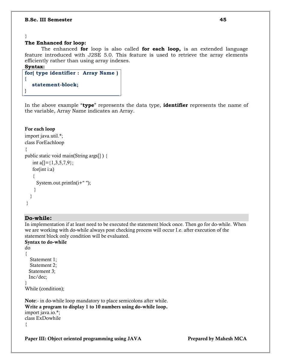 Java Object-Oriented Programming — page 45