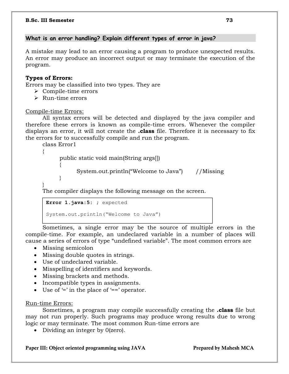 Java Object-Oriented Programming — page 73