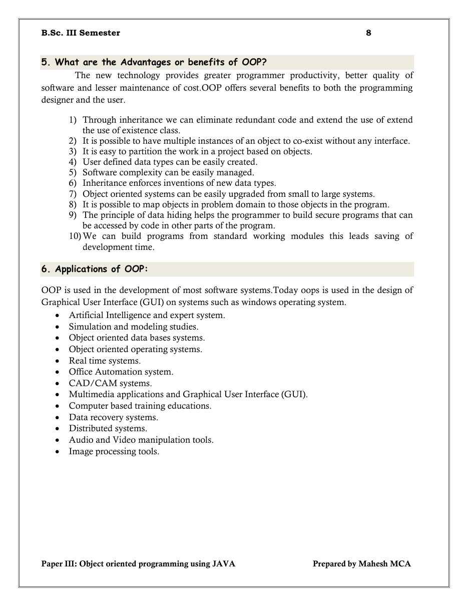 Java Object-Oriented Programming — page 8