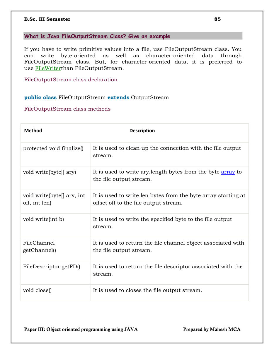 Java Object-Oriented Programming — page 85