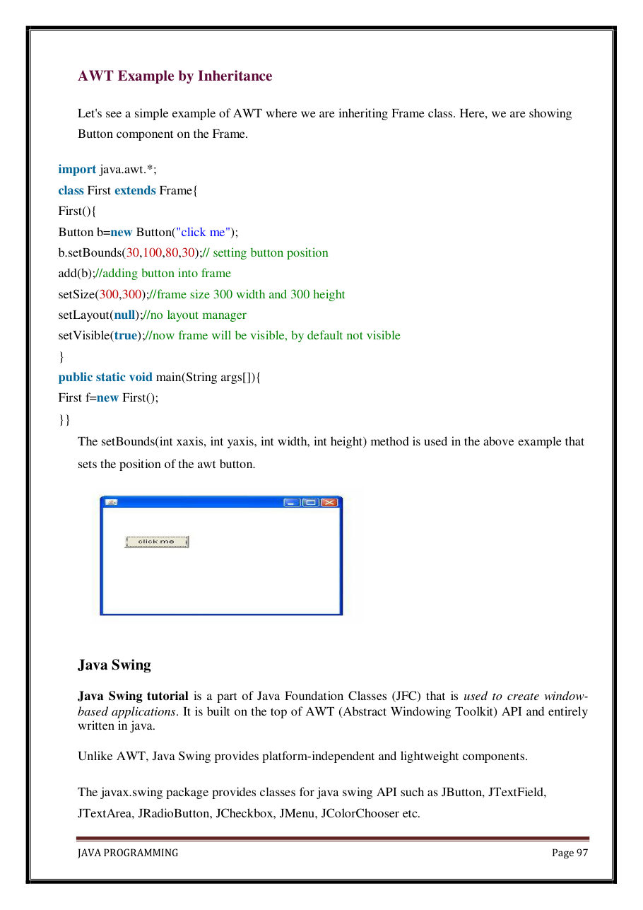 Java Programming Notes for B.Tech 2nd Sem — page 103