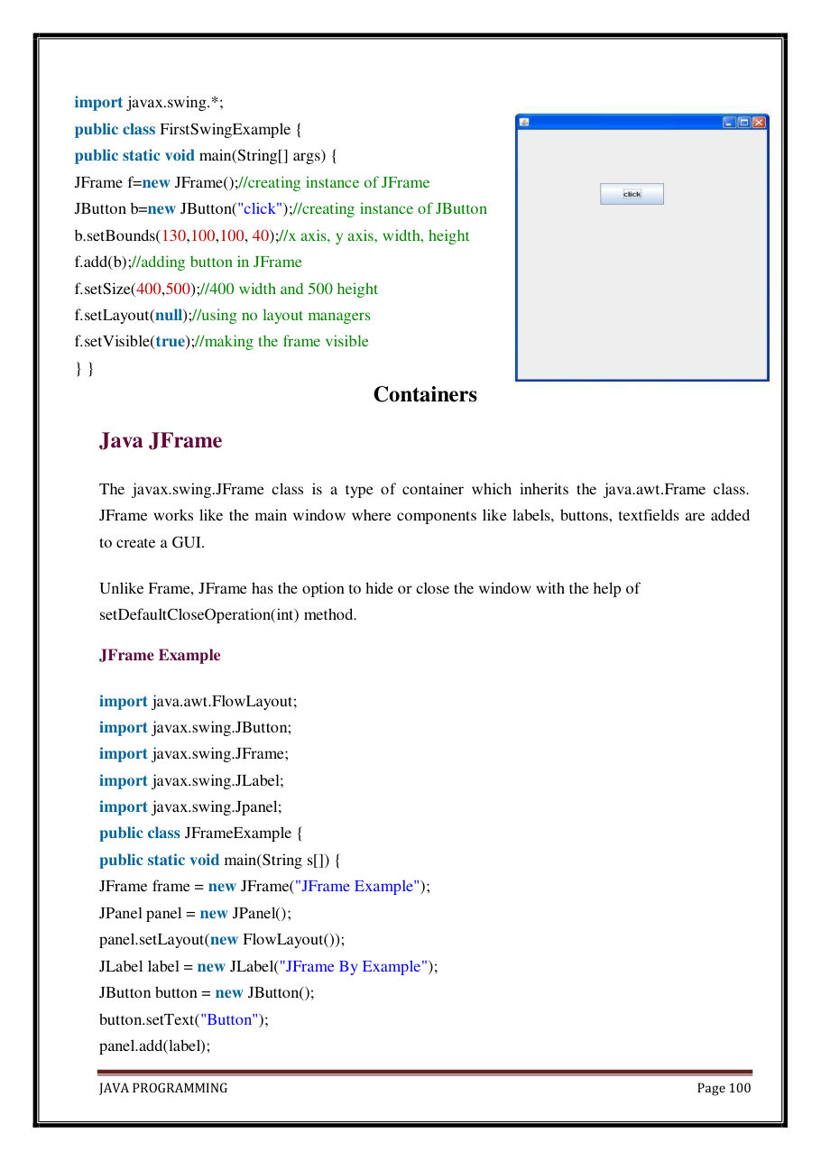 Java Programming Notes for B.Tech 2nd Sem — page 106