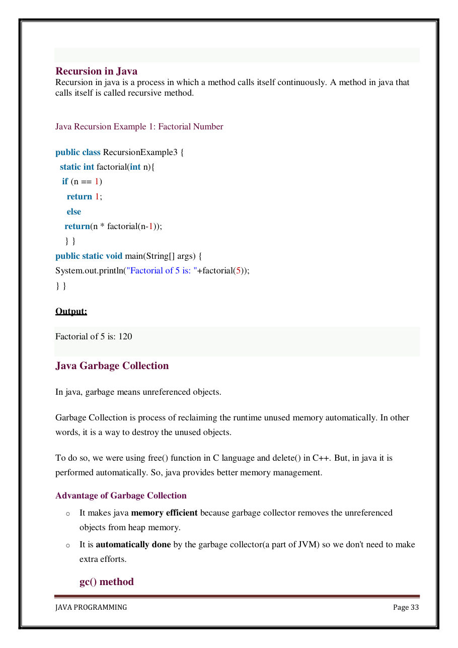 Java Programming Notes for B.Tech 2nd Sem — page 39