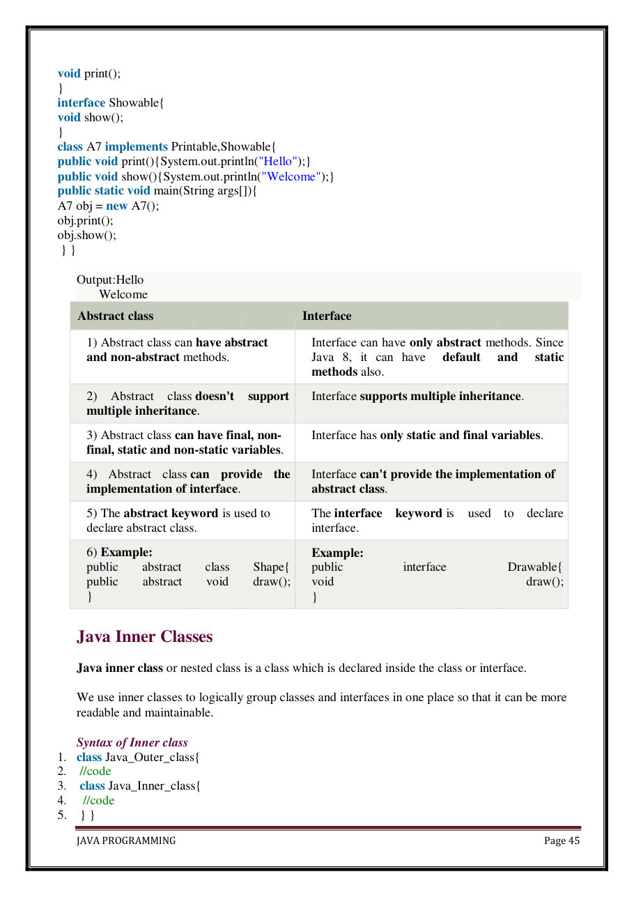 Java Programming Notes for B.Tech 2nd Sem — page 51