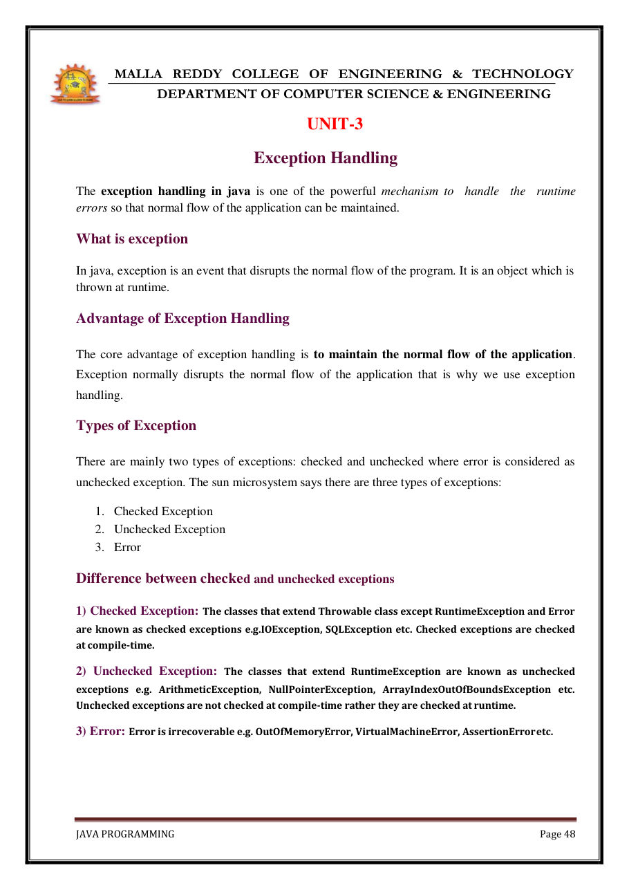 Java Programming Notes for B.Tech 2nd Sem — page 54