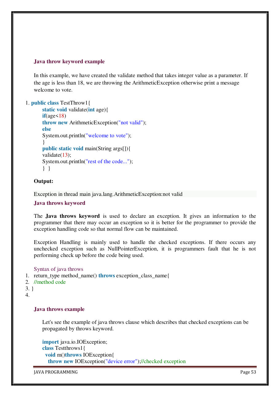Java Programming Notes for B.Tech 2nd Sem — page 59