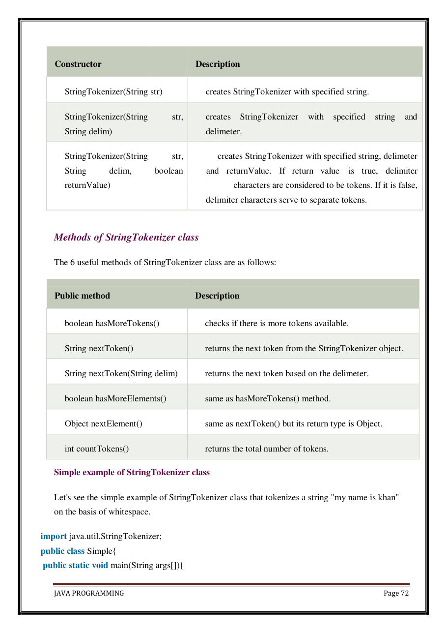 Java Programming Notes for B.Tech 2nd Sem — page 78