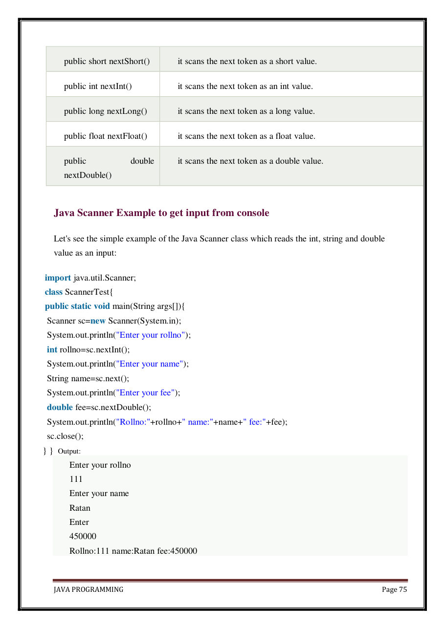 Java Programming Notes for B.Tech 2nd Sem — page 81