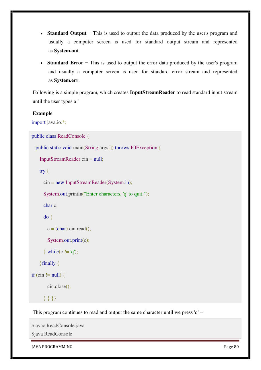 Java Programming Notes for B.Tech 2nd Sem — page 86
