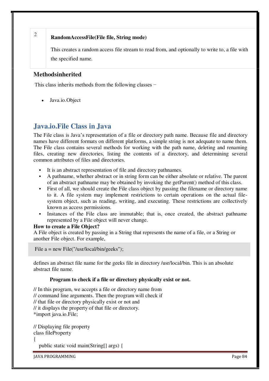 Java Programming Notes for B.Tech 2nd Sem — page 90