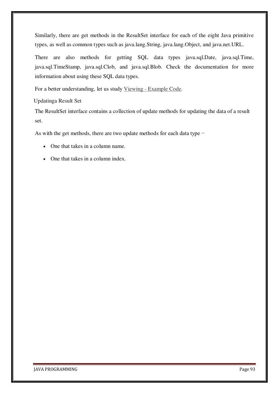 Java Programming Notes for B.Tech 2nd Sem — page 99