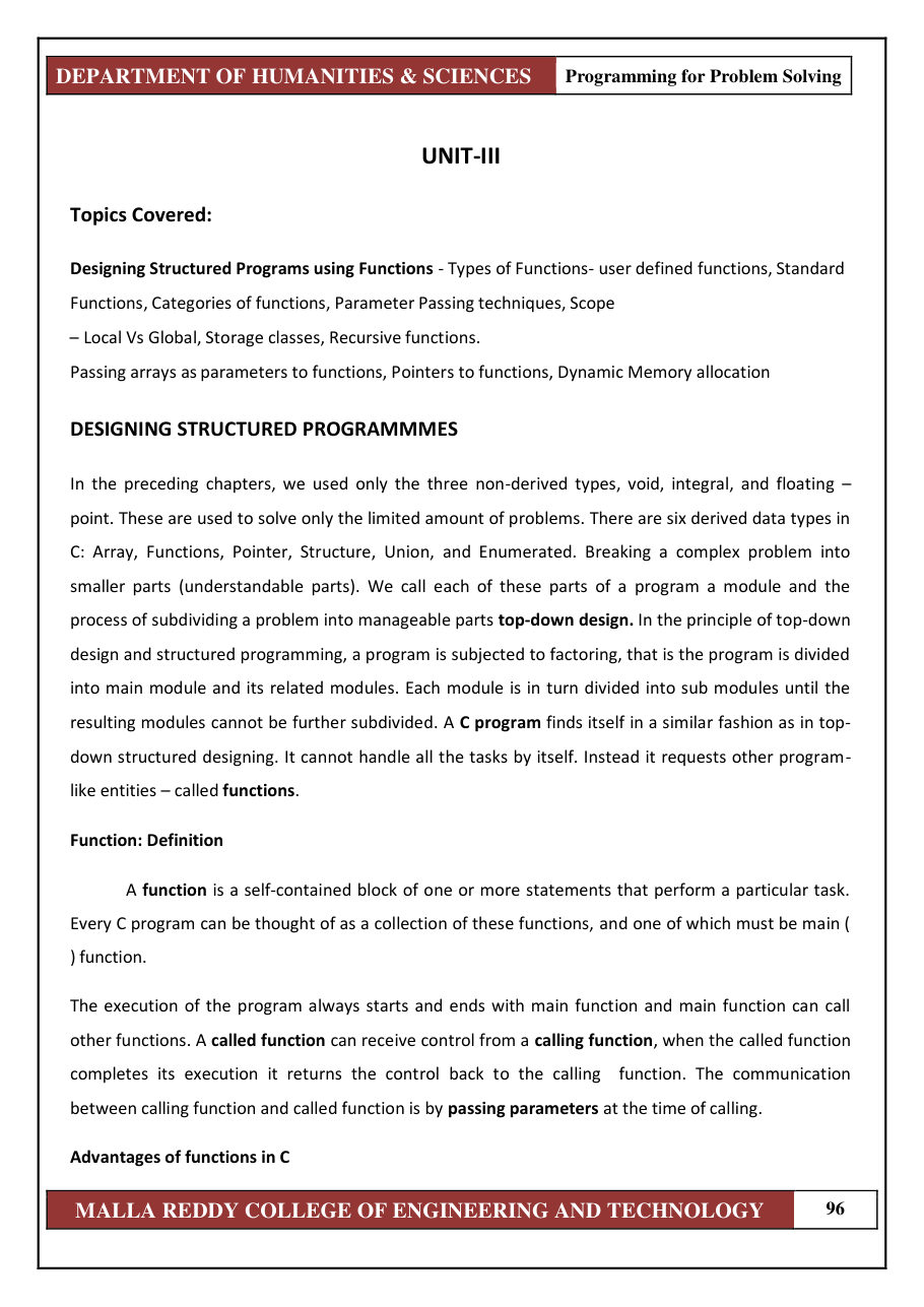 PROGRAMMING FOR PROBLEM SOLVING 1 — page 102