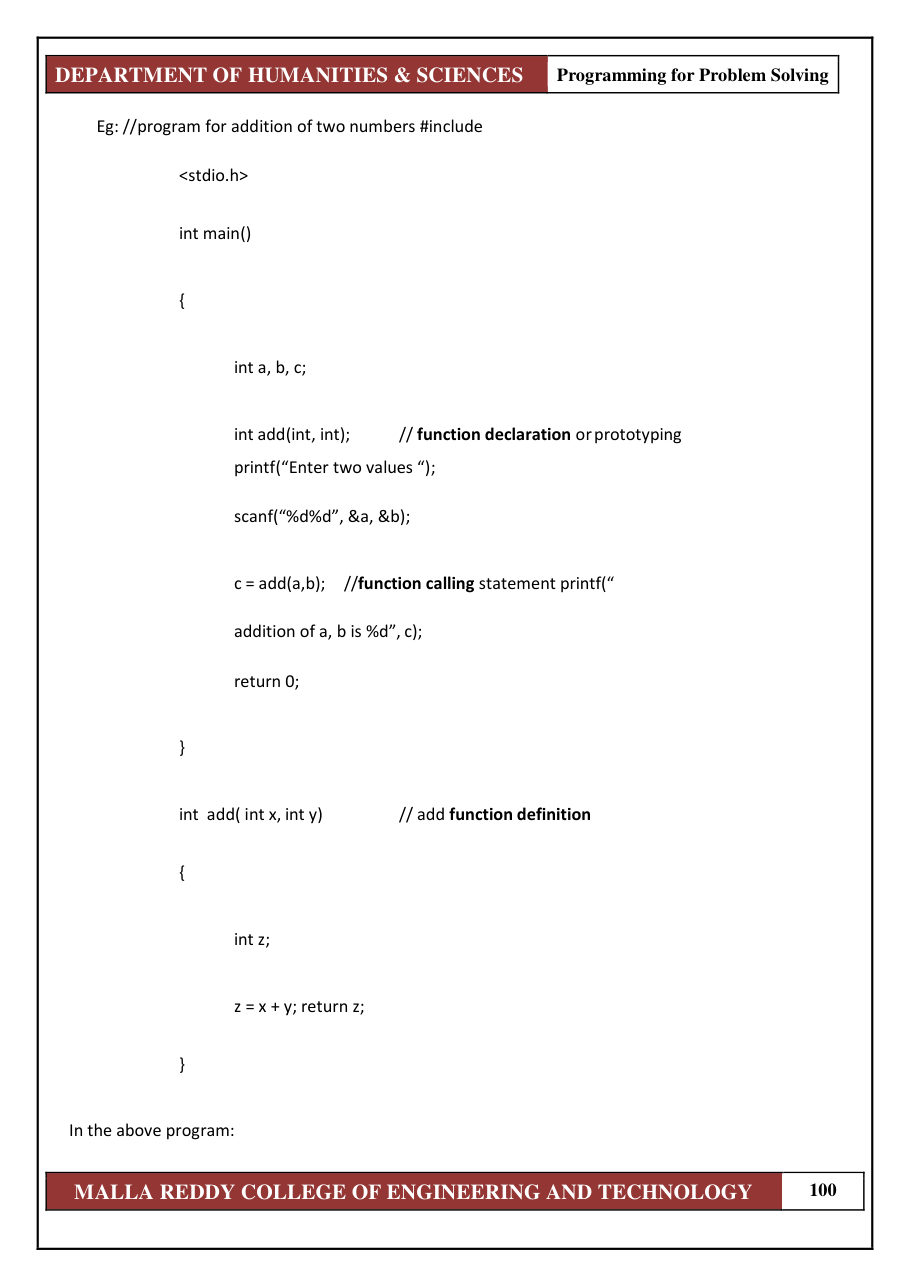 PROGRAMMING FOR PROBLEM SOLVING 1 — page 106