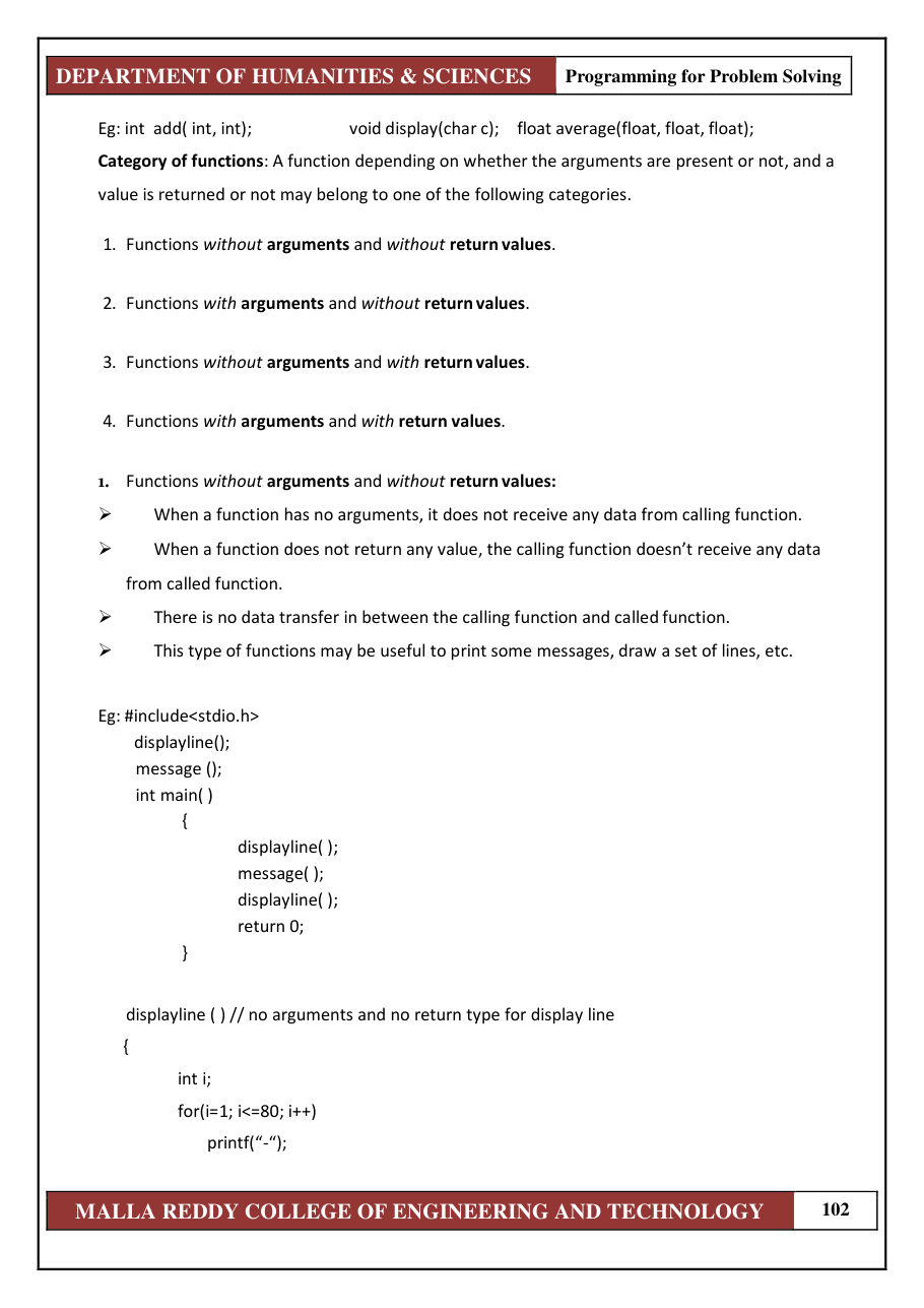 PROGRAMMING FOR PROBLEM SOLVING 1 — page 108