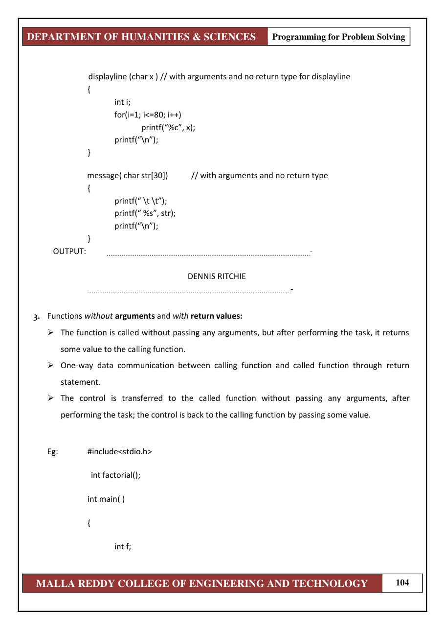 PROGRAMMING FOR PROBLEM SOLVING 1 — page 110