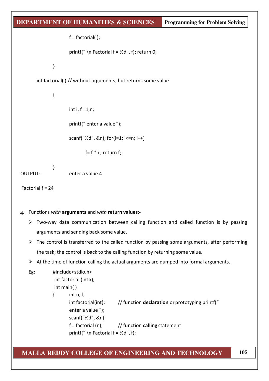 PROGRAMMING FOR PROBLEM SOLVING 1 — page 111