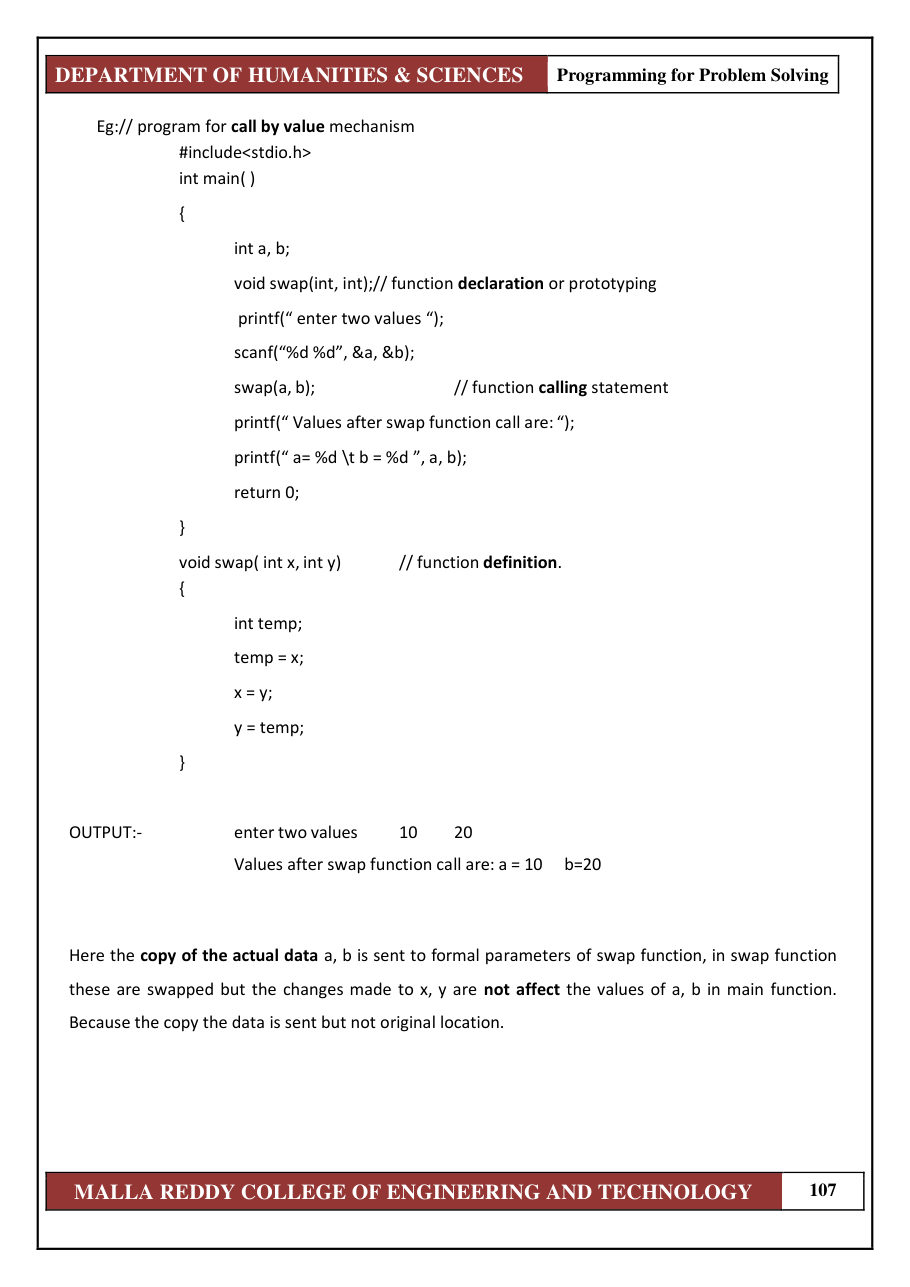 PROGRAMMING FOR PROBLEM SOLVING 1 — page 113
