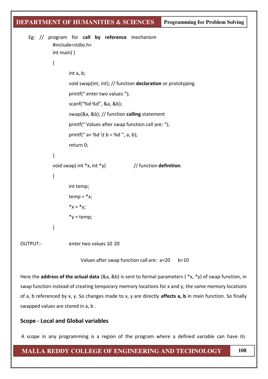 PROGRAMMING FOR PROBLEM SOLVING 1 — page 114