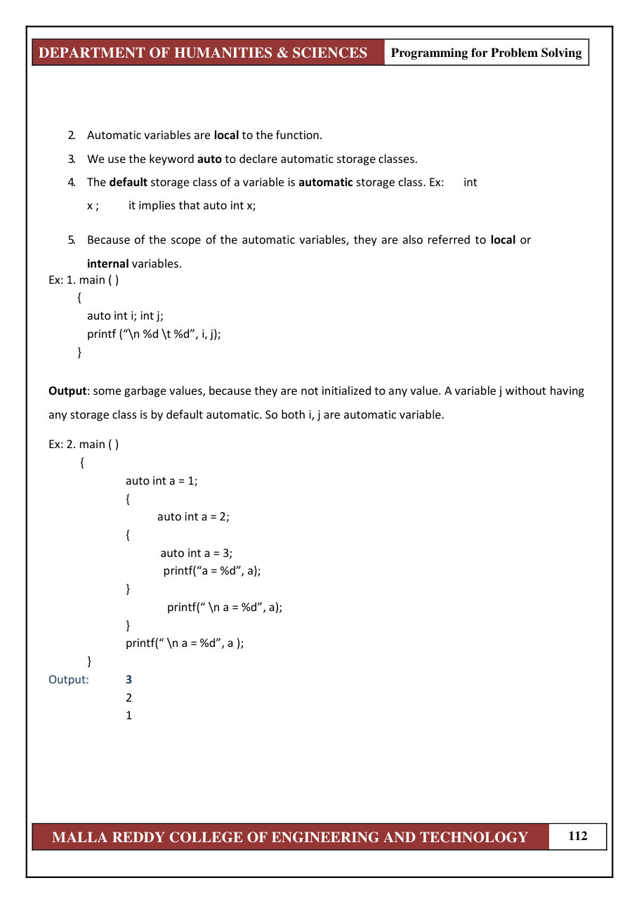 PROGRAMMING FOR PROBLEM SOLVING 1 — page 118
