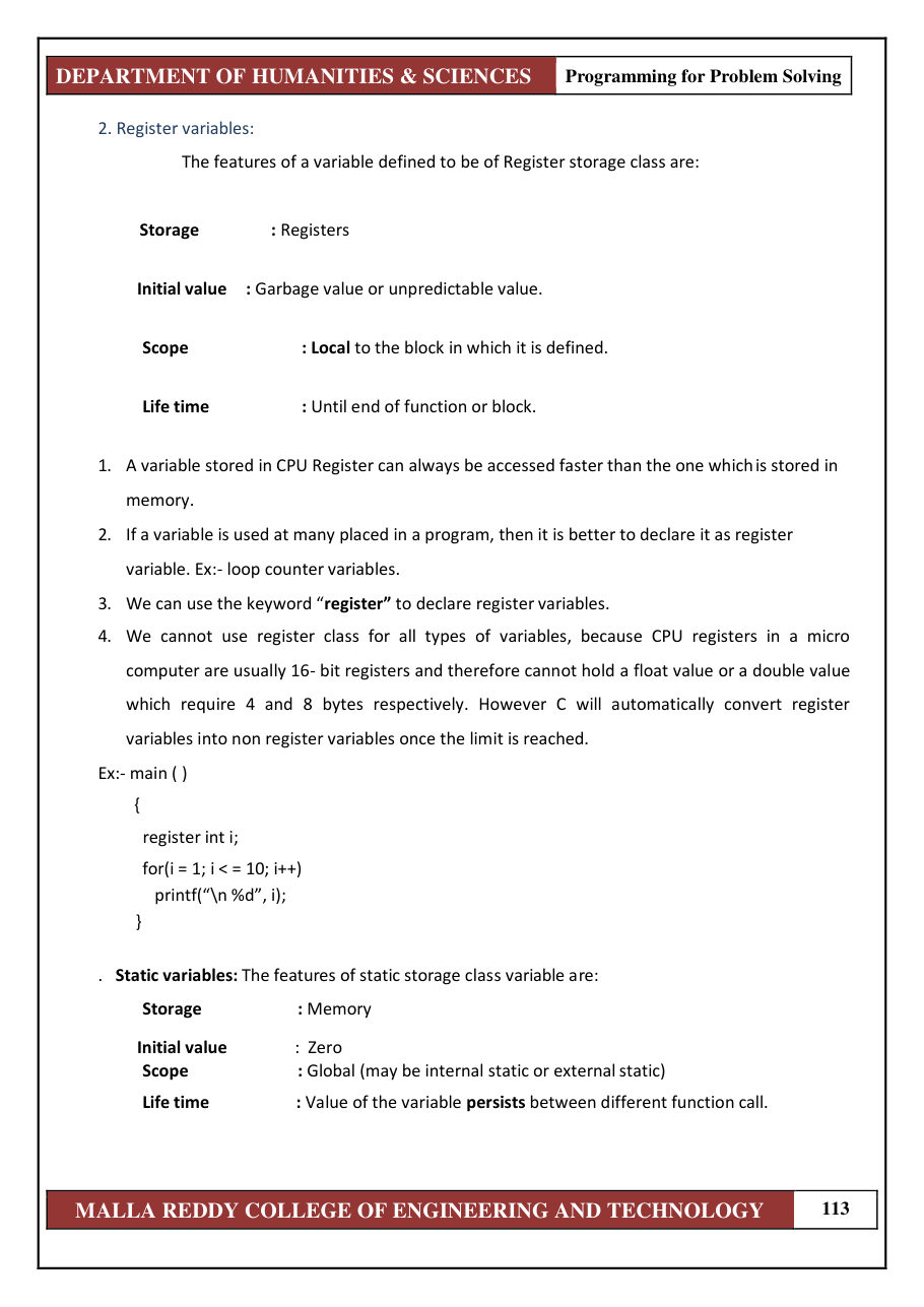 PROGRAMMING FOR PROBLEM SOLVING 1 — page 119