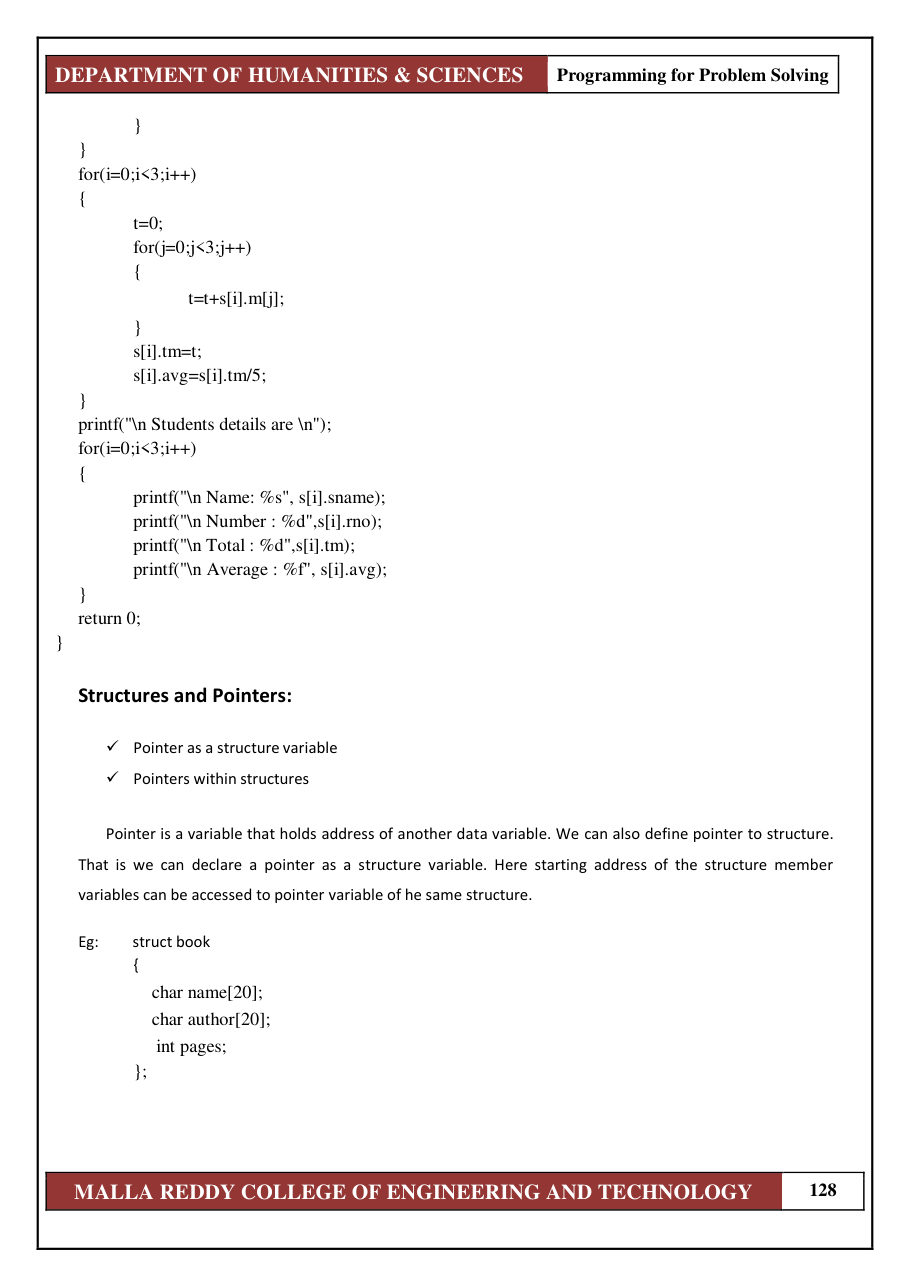 PROGRAMMING FOR PROBLEM SOLVING 1 — page 134