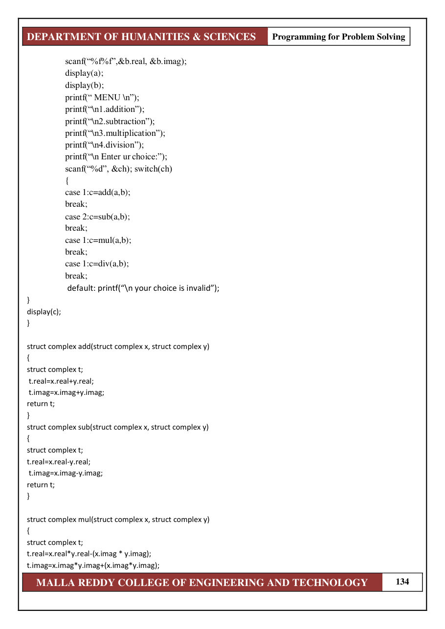 PROGRAMMING FOR PROBLEM SOLVING 1 — page 140