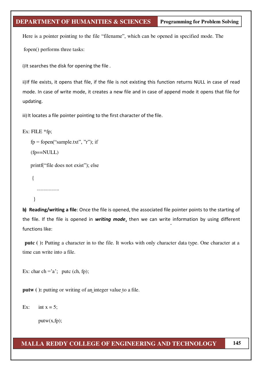 PROGRAMMING FOR PROBLEM SOLVING 1 — page 151