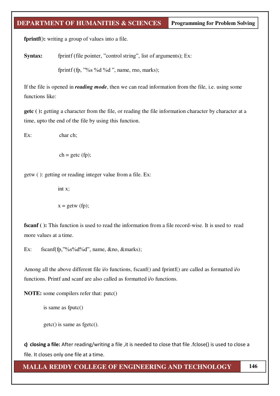 PROGRAMMING FOR PROBLEM SOLVING 1 — page 152