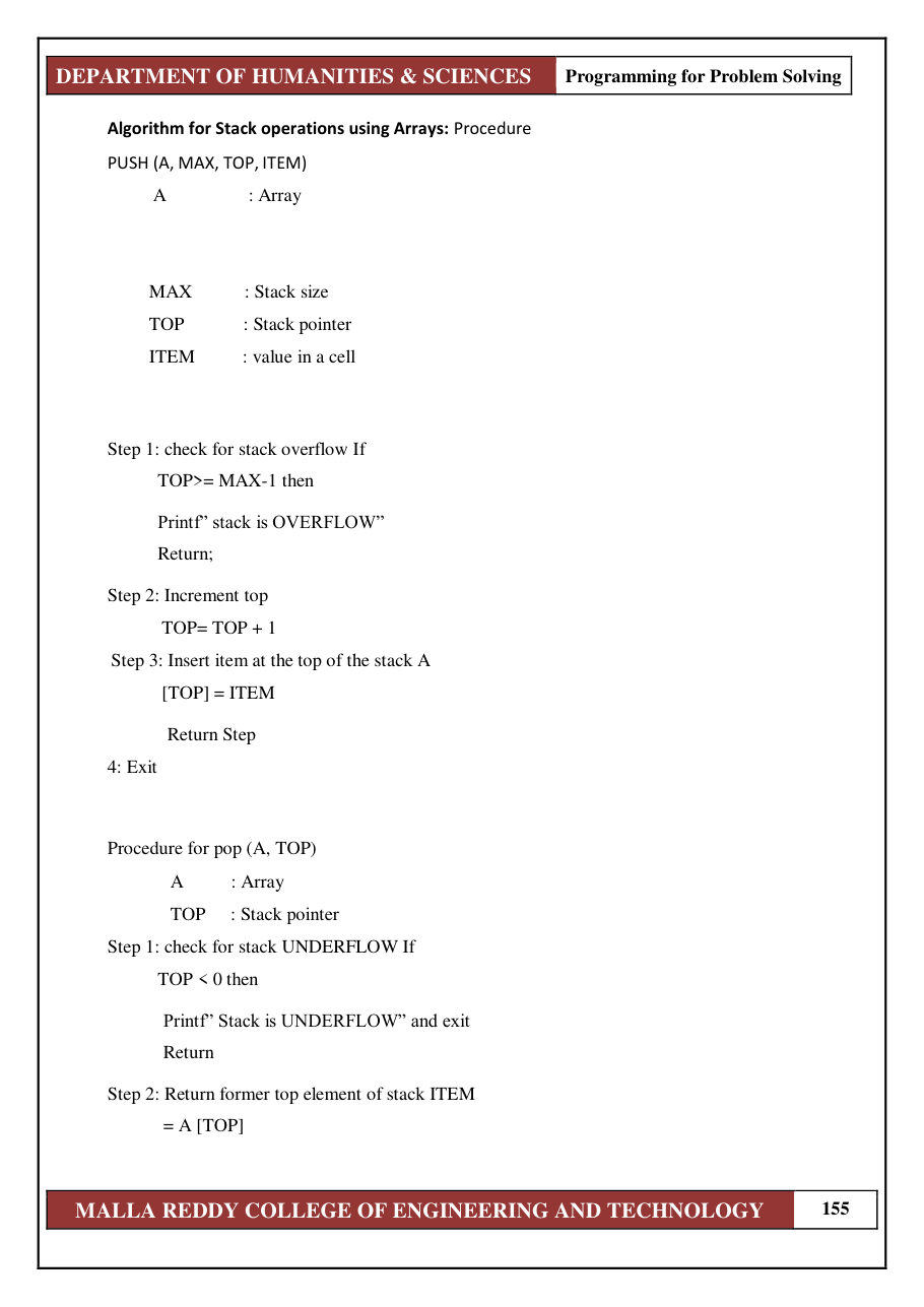 PROGRAMMING FOR PROBLEM SOLVING 1 — page 161