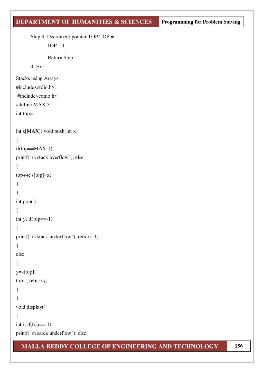 PROGRAMMING FOR PROBLEM SOLVING 1 — page 162