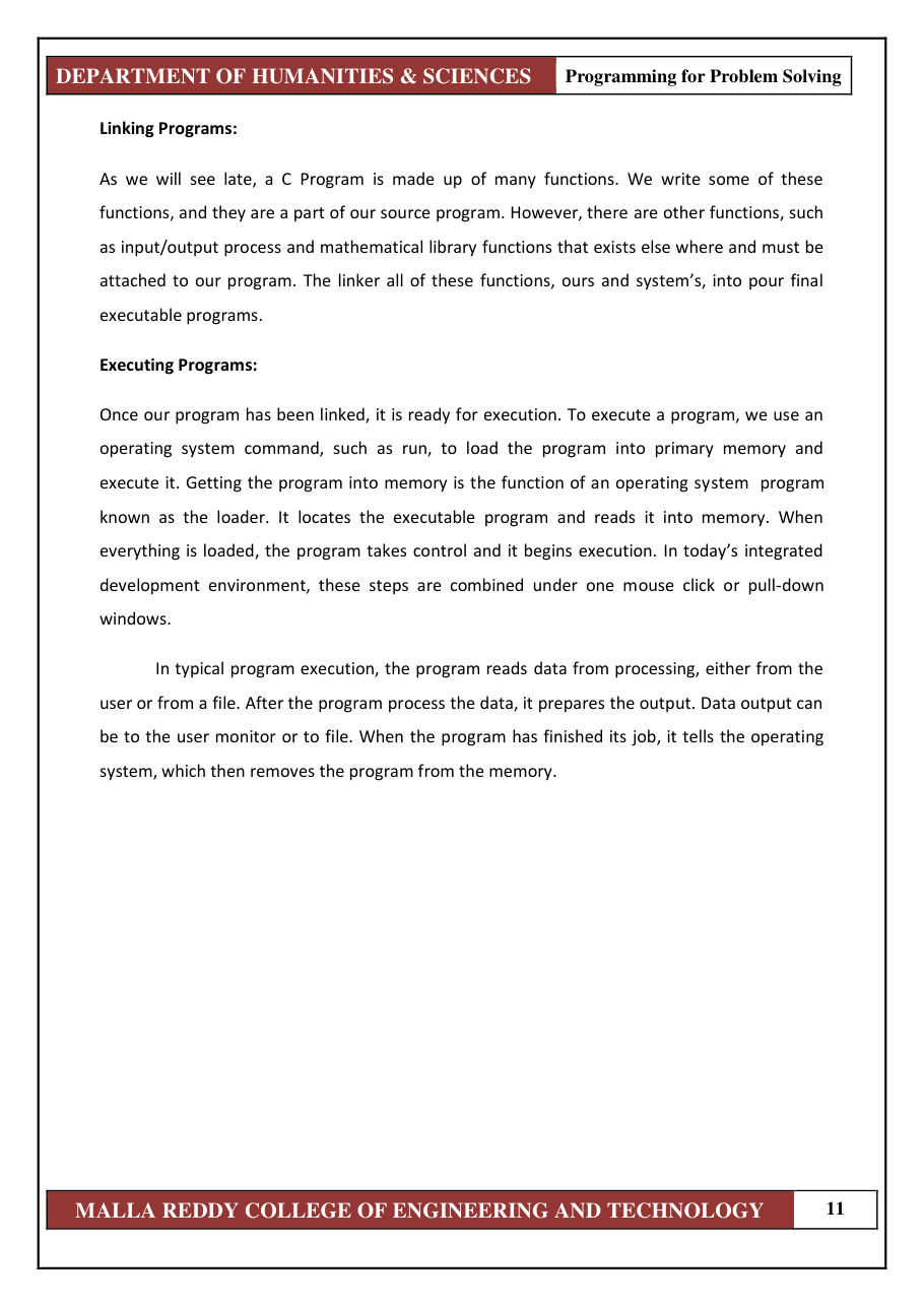 PROGRAMMING FOR PROBLEM SOLVING 1 — page 17