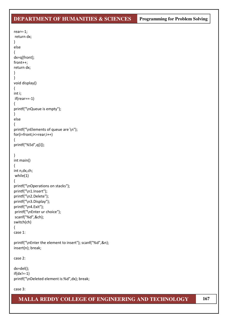PROGRAMMING FOR PROBLEM SOLVING 1 — page 173