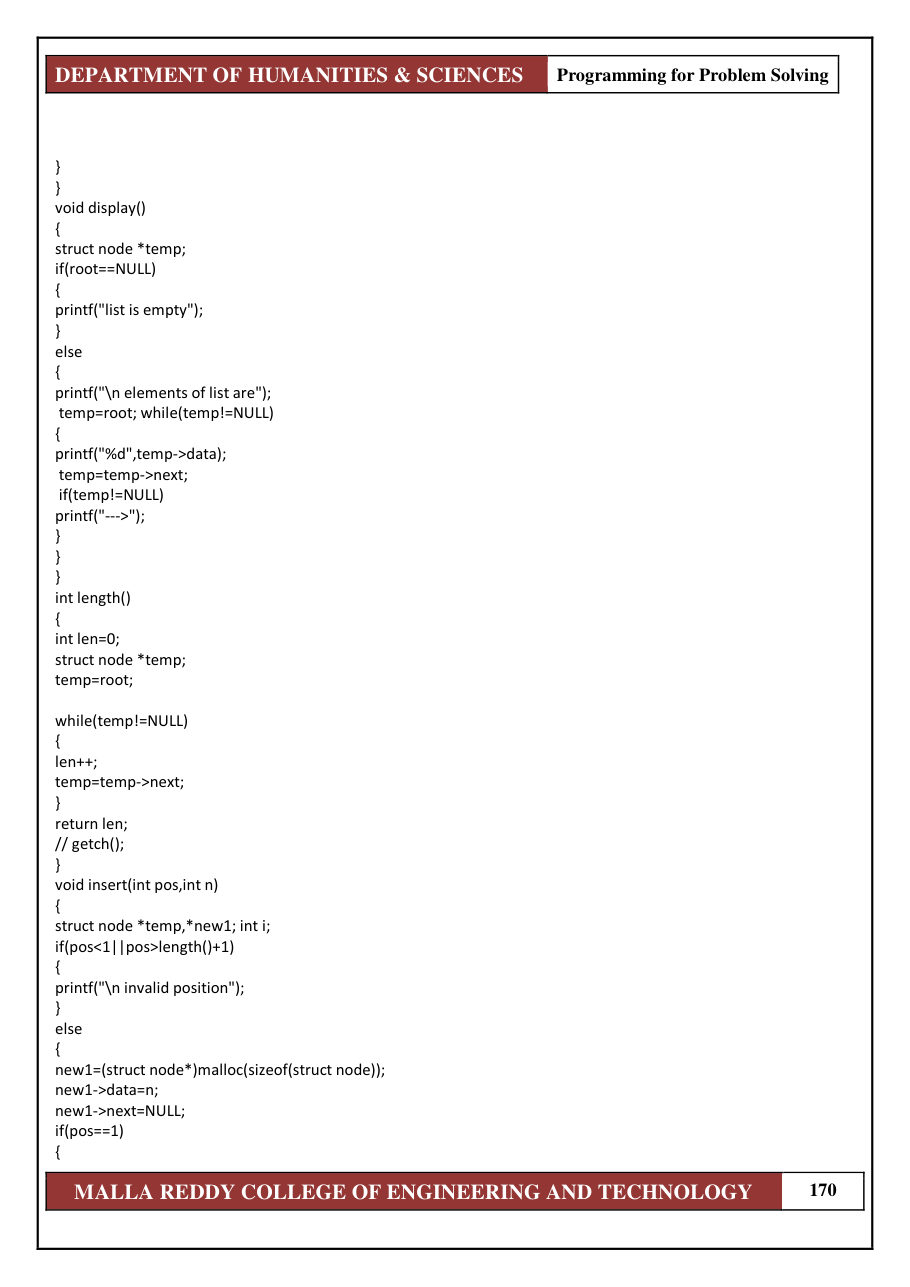 PROGRAMMING FOR PROBLEM SOLVING 1 — page 176