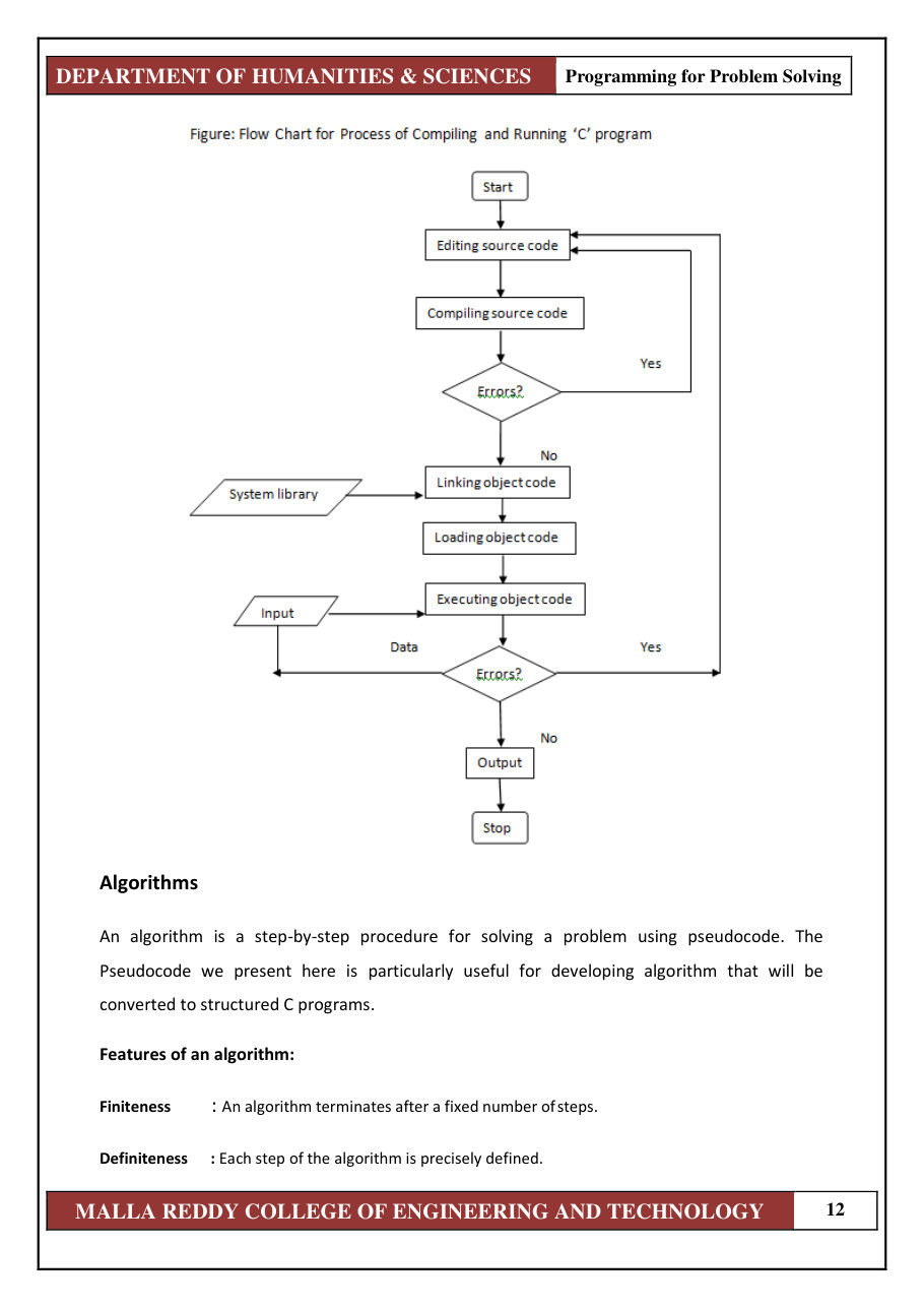 PROGRAMMING FOR PROBLEM SOLVING 1 — page 18