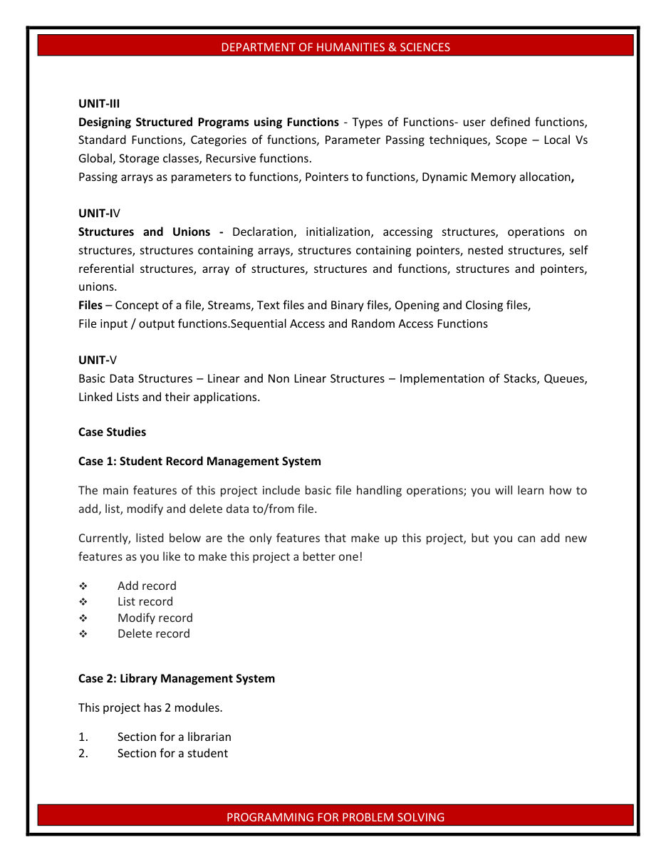 PROGRAMMING FOR PROBLEM SOLVING 1 — page 4
