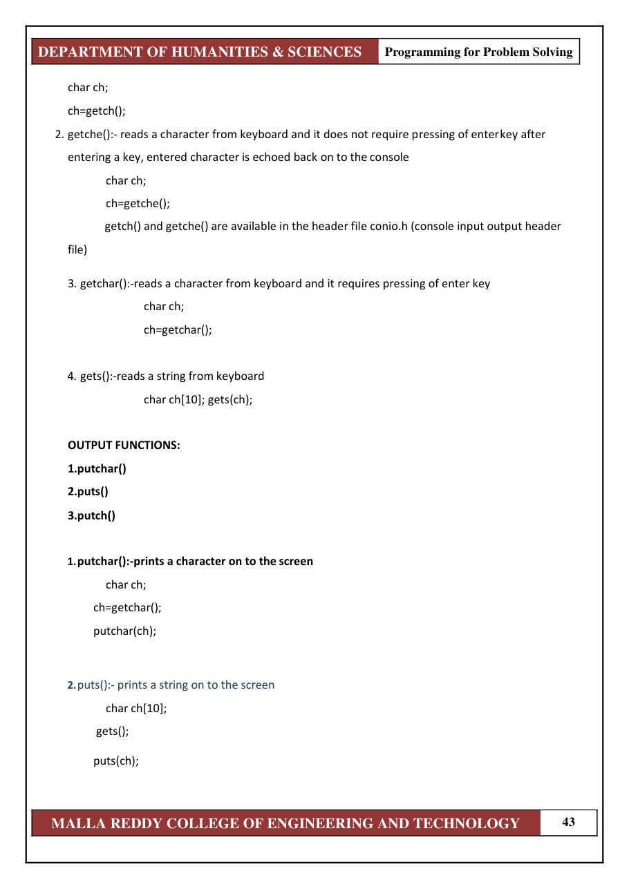 PROGRAMMING FOR PROBLEM SOLVING 1 — page 49