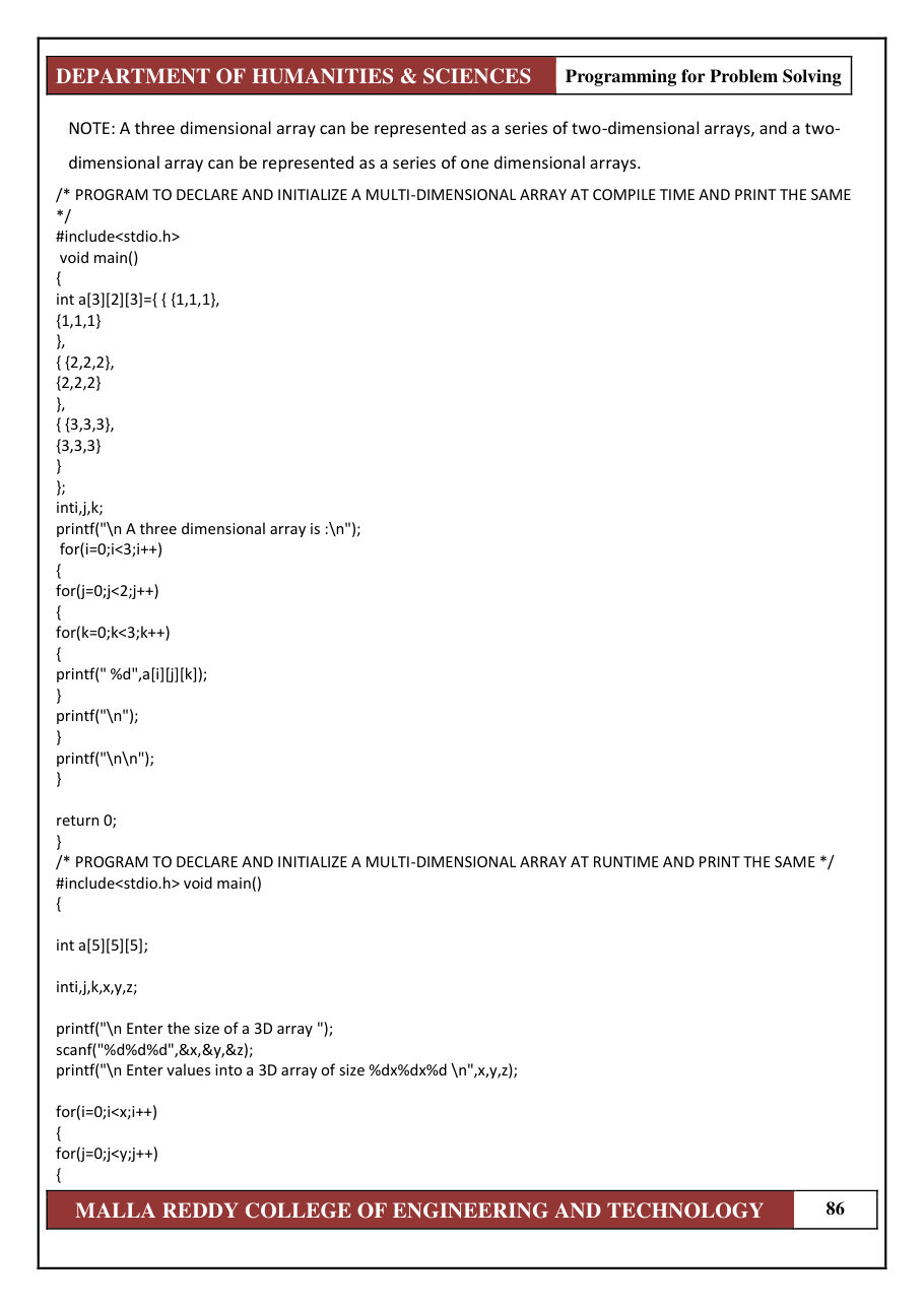 PROGRAMMING FOR PROBLEM SOLVING 1 — page 92