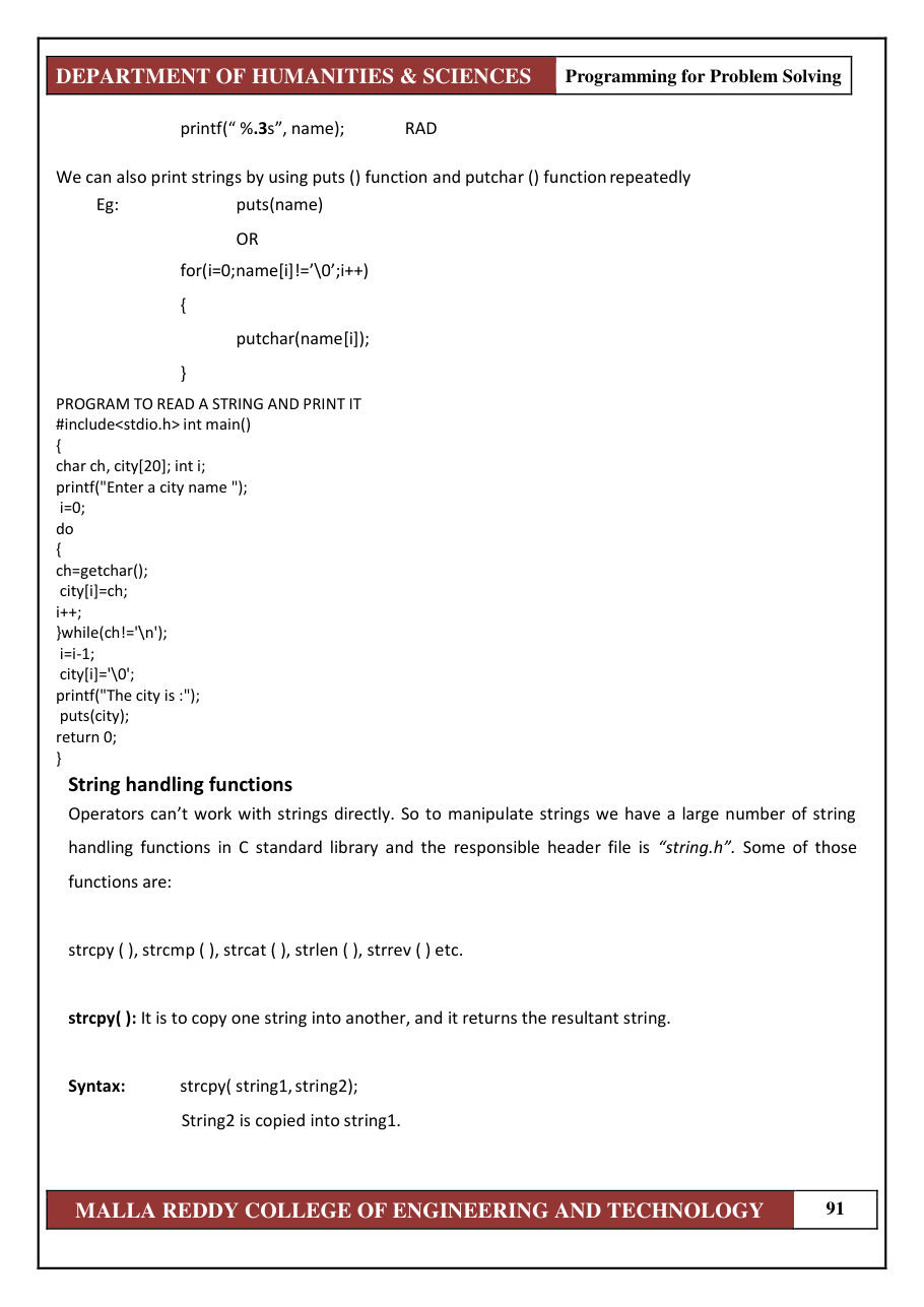 PROGRAMMING FOR PROBLEM SOLVING 1 — page 97