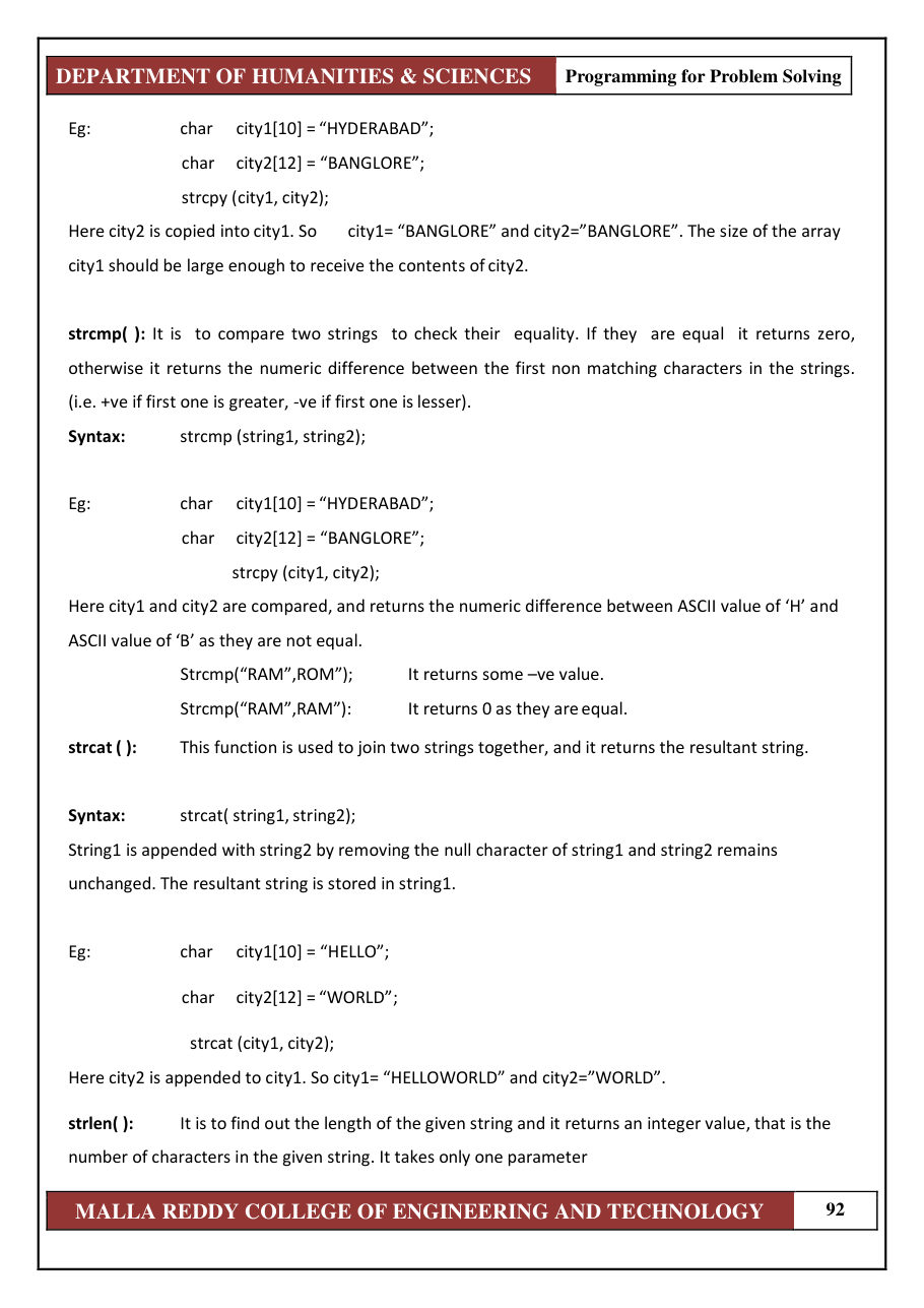 PROGRAMMING FOR PROBLEM SOLVING 1 — page 98