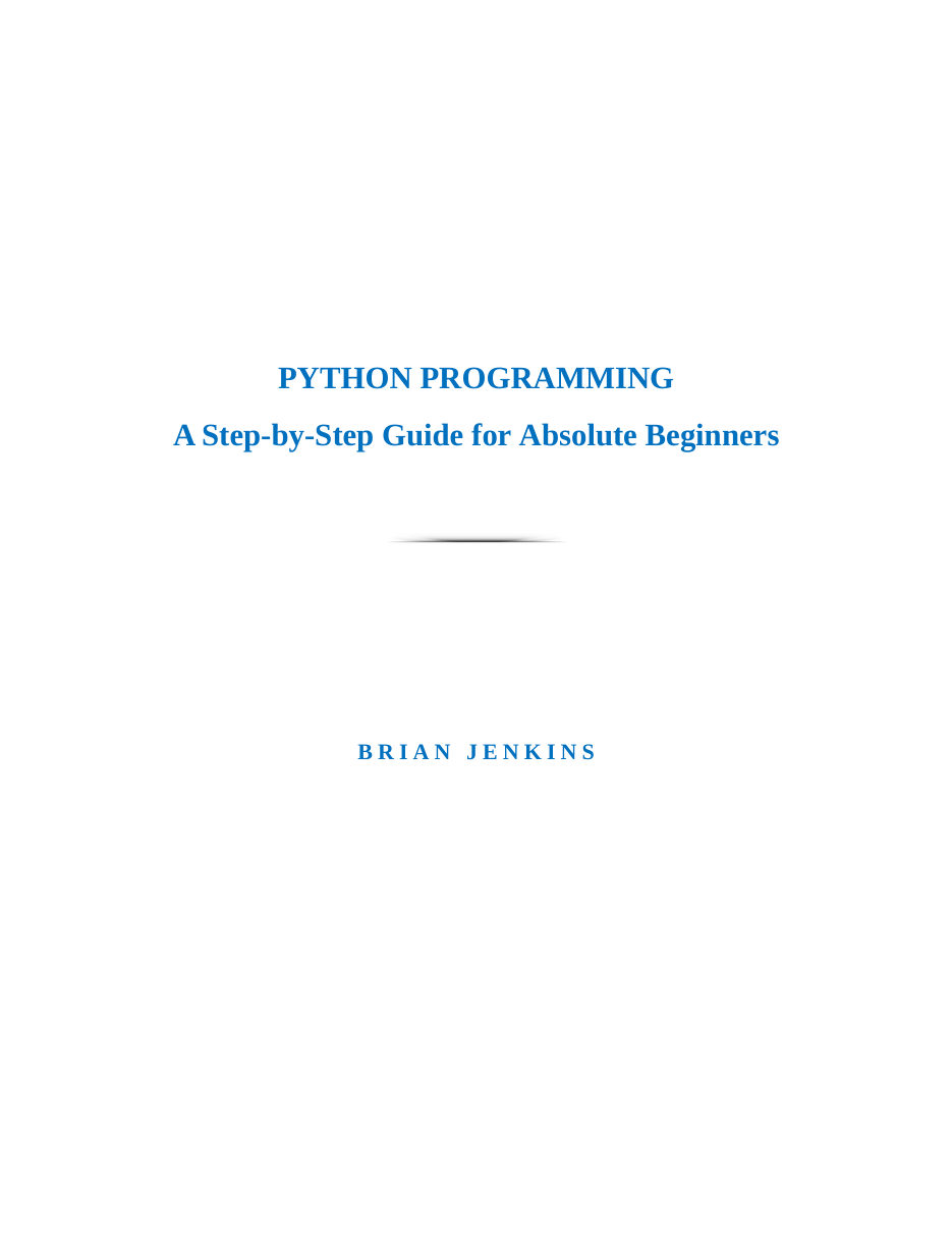 Python Programming Notes — page 3